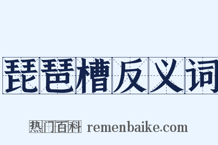 琵琶槽反义词是什么意思的图片
